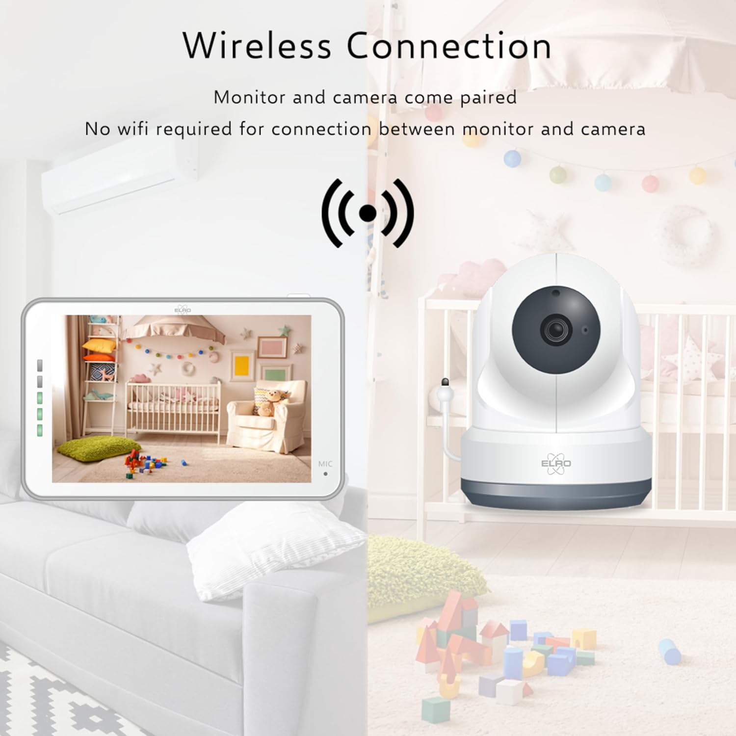 Elro Babyphone BC4000 Royale Full HD con App - immagine 3