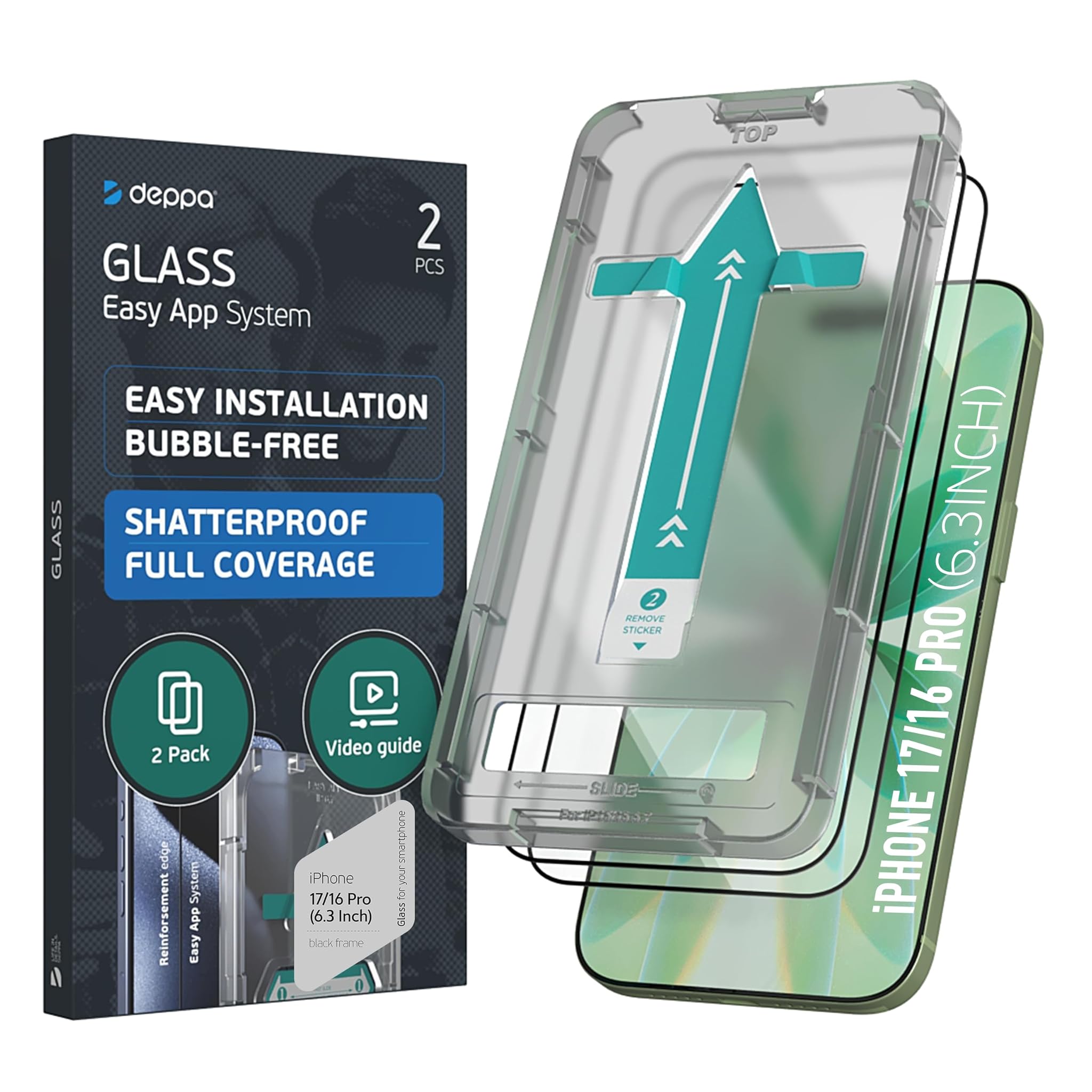 Deppa Pellicola Protettiva iPhone 17/16 Pro (6.3") 2pz