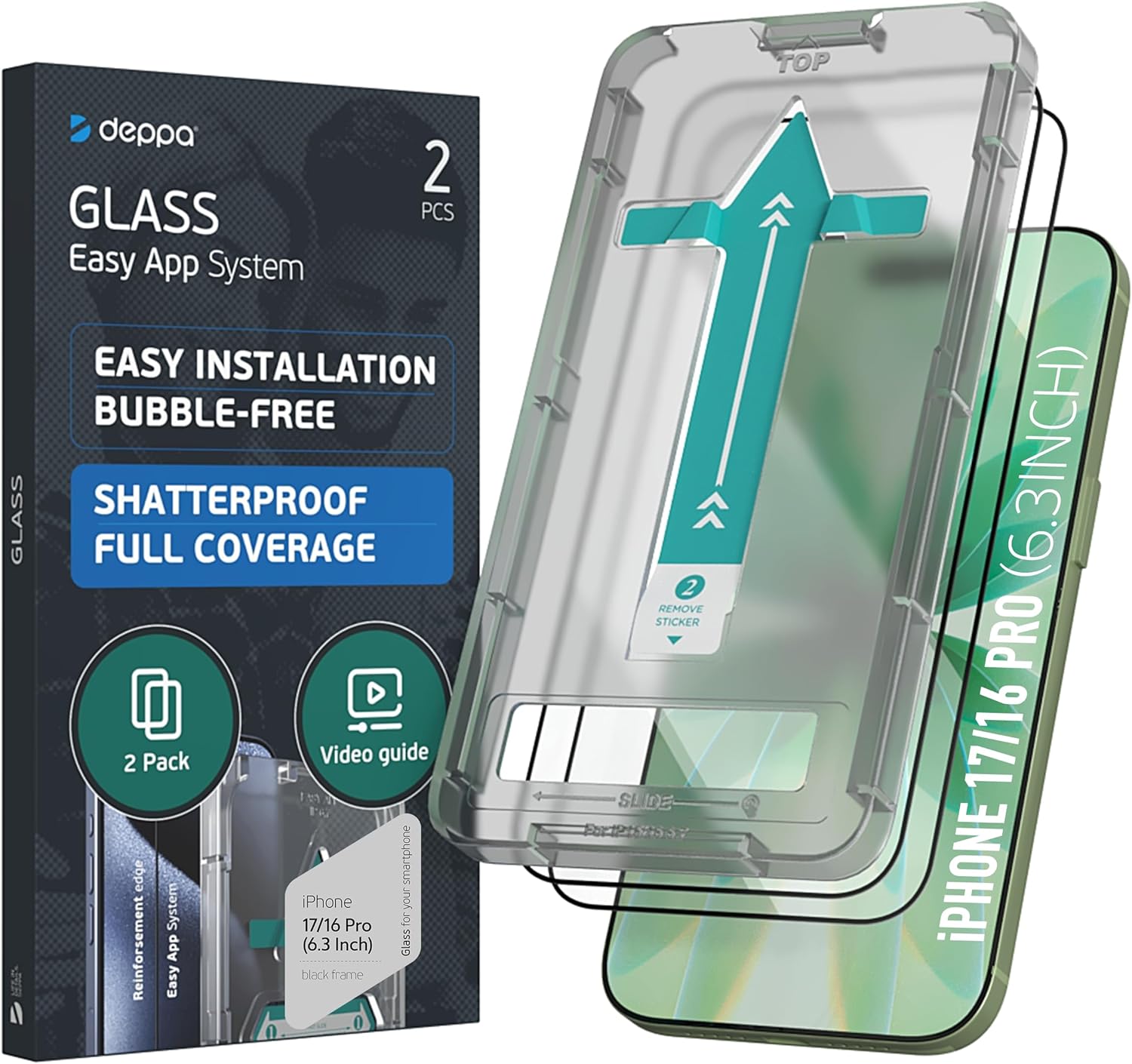 Deppa Pellicola Protettiva iPhone 17/16 Pro (6.3") 2pz - immagine 1