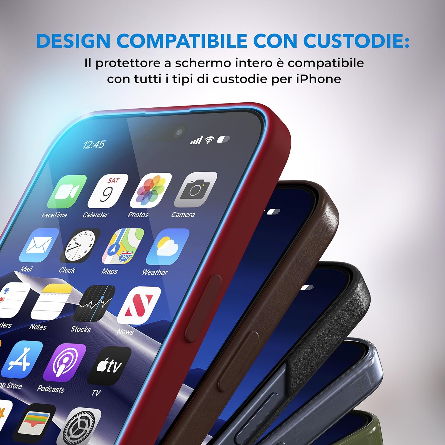 Deppa Pellicola Protettiva iPhone 17/16 Pro (6.3") 2pz - immagine 4