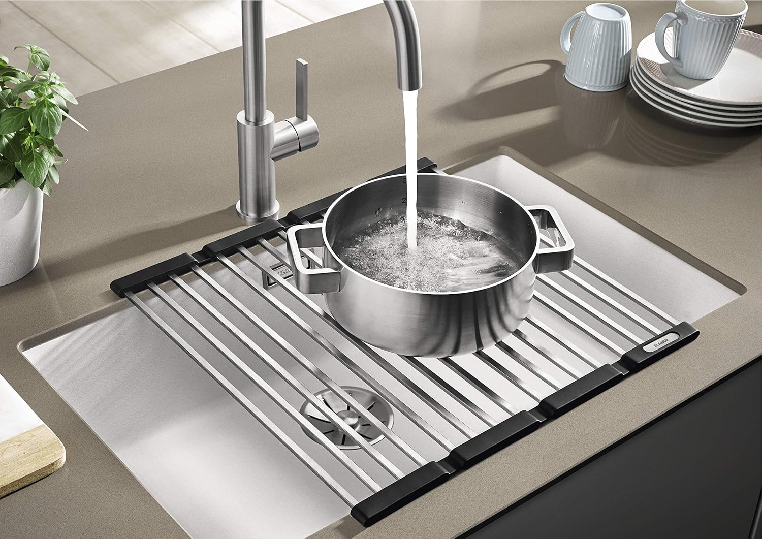 Blanco 238483 Tappetino Scolapiatti Pieghevole - immagine 4