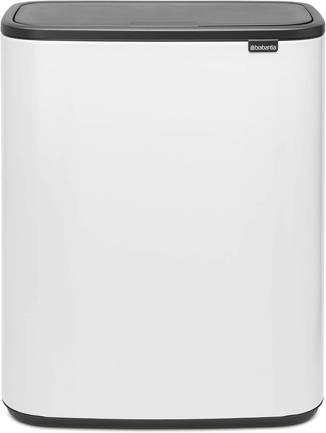 Brabantia Bo Touch Bin Pattumiera, Metallo, Bianco, 2 x 30 Litri - immagine 1