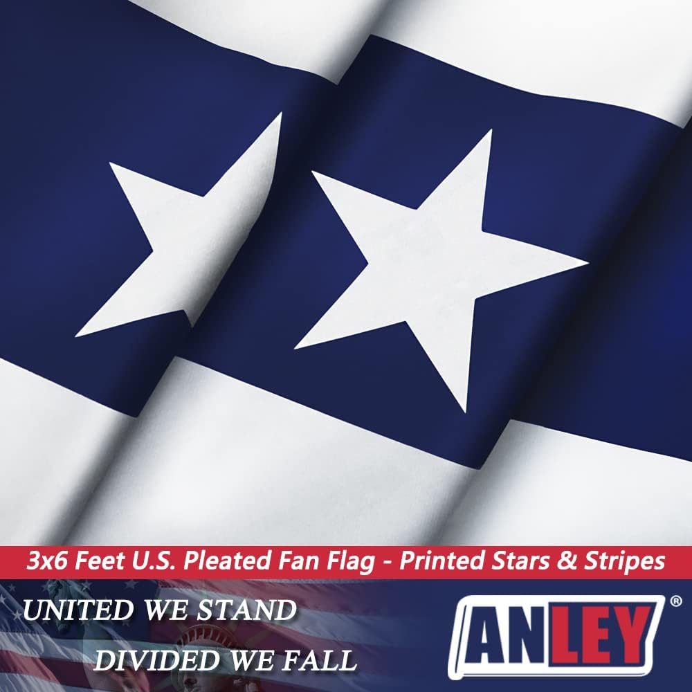 Anley USA Bandiera Plissettata a Ventaglio 3x6 piedi (4 pz) - immagine 5