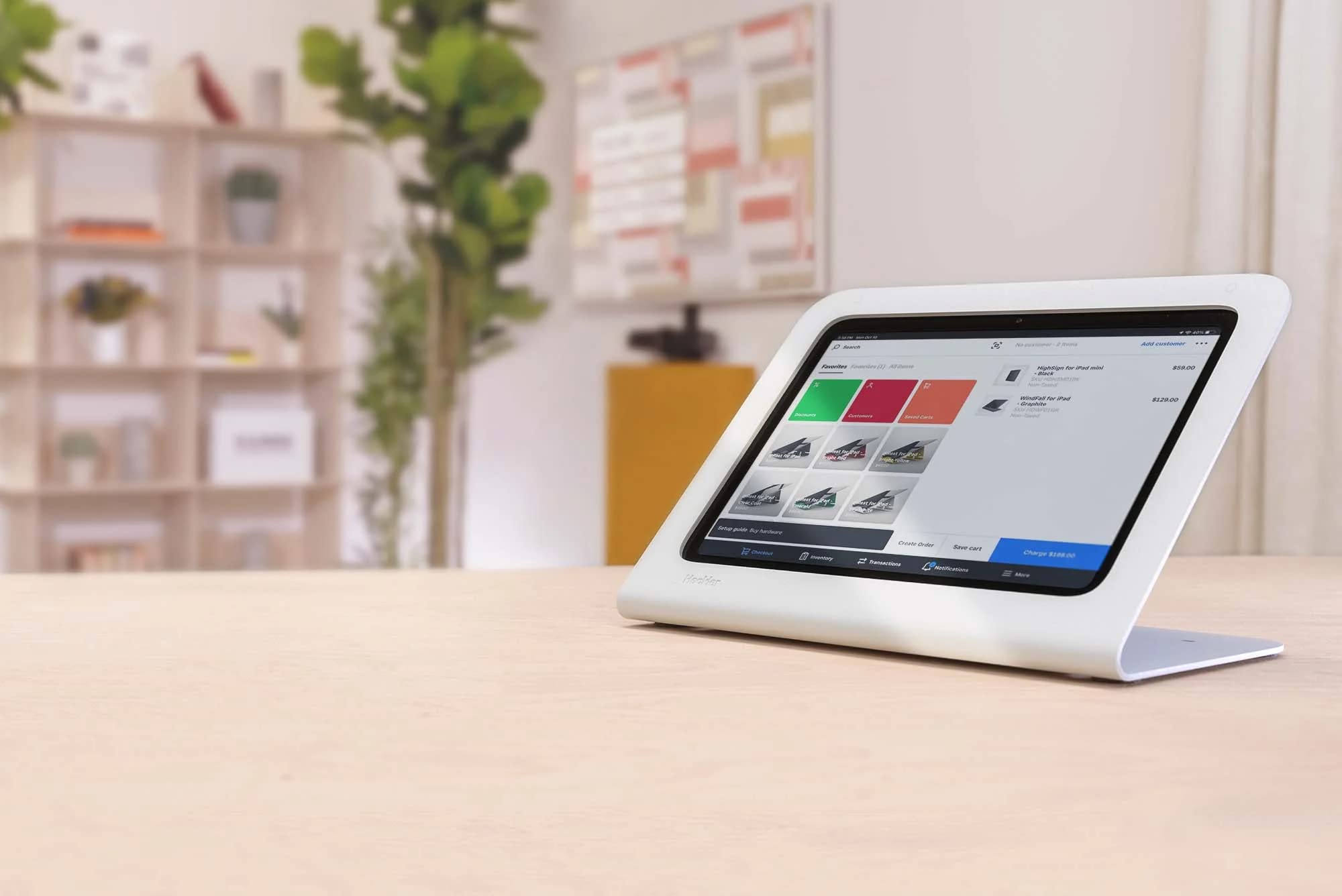 Windfall Heckler Design Supporto Antifurto per iPad 10, Bianco