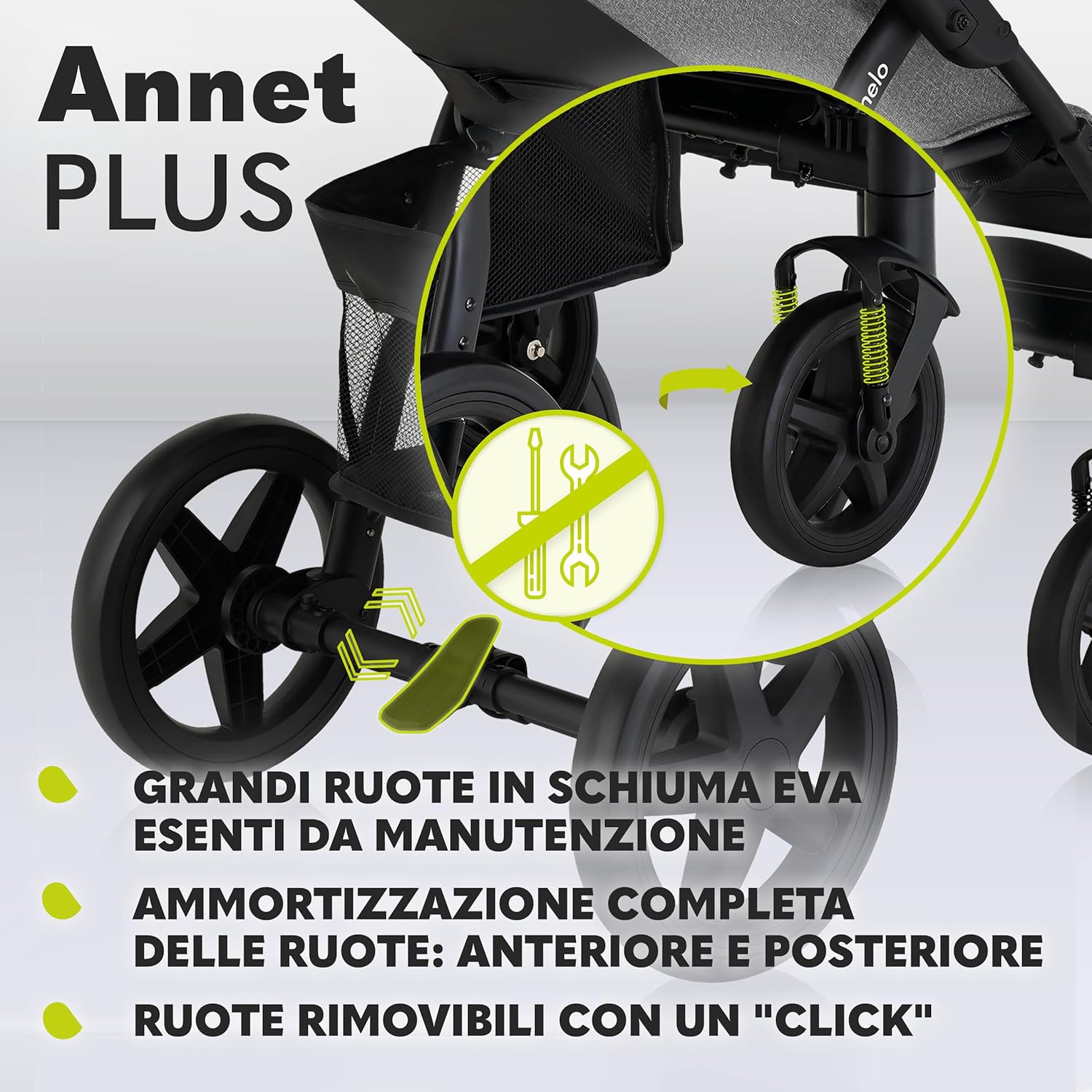 Lionelo Annet Passeggino Pieghevole 0-22 kg - immagine 6