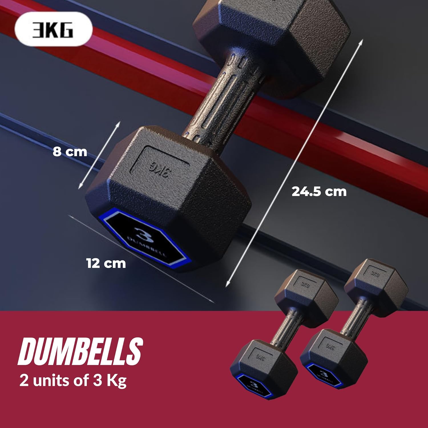 Magic Select Set 2 Manubri in PVC e Ferro Sabbiato - immagine 2