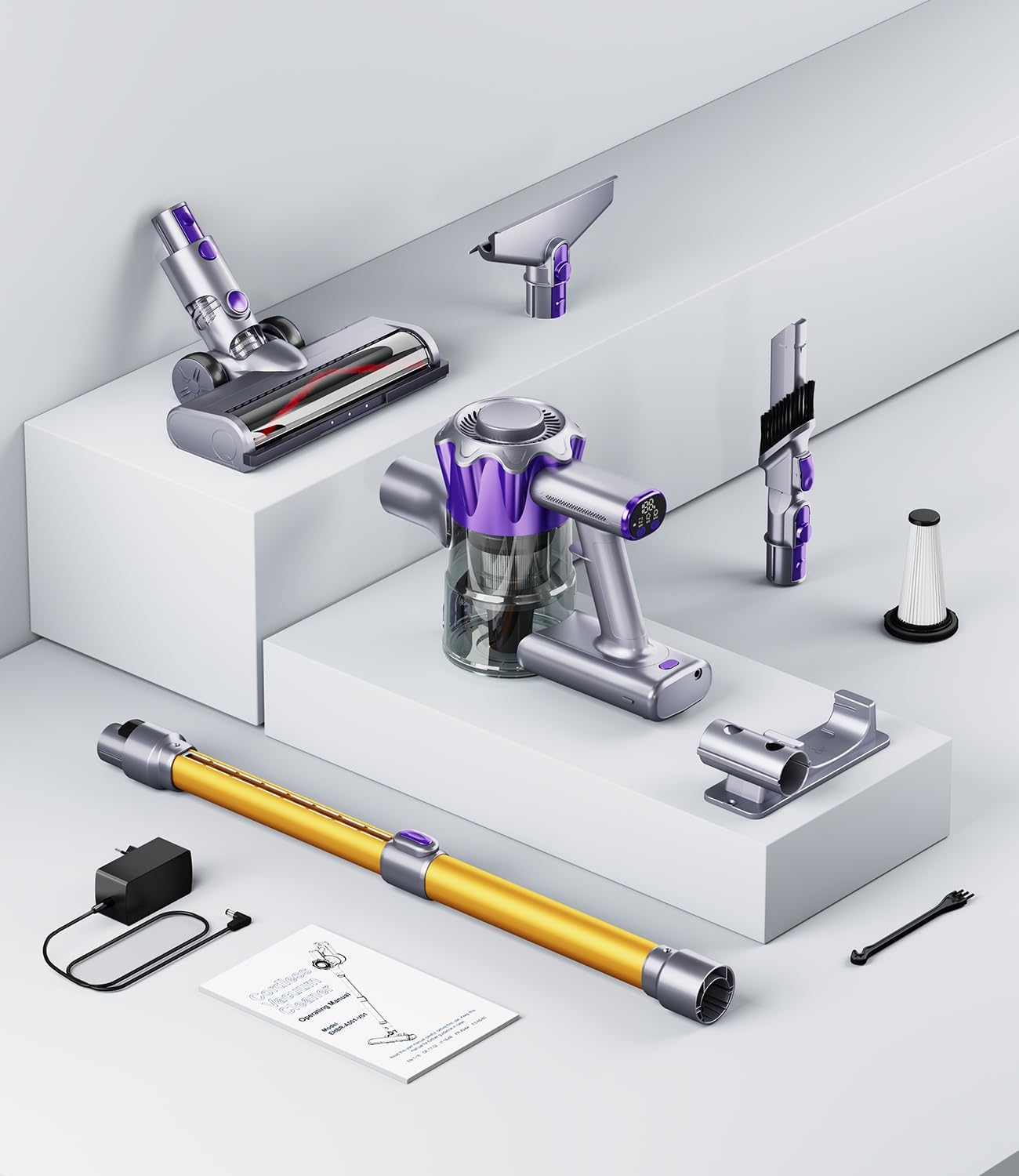 Aspirapolvere Senza Fili 40Kpa 450W 50Mins - immagine 7