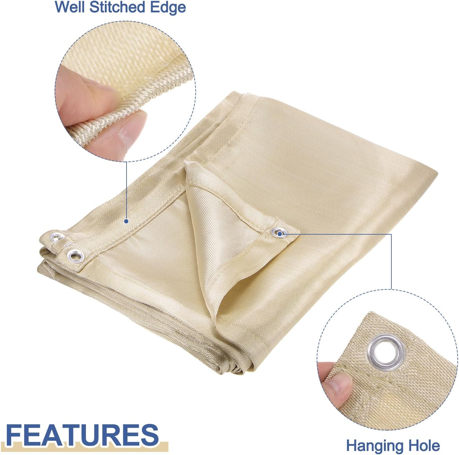 QUARKZMAN 2pz Coperta Ignifuga 8ftx6ft - immagine 4