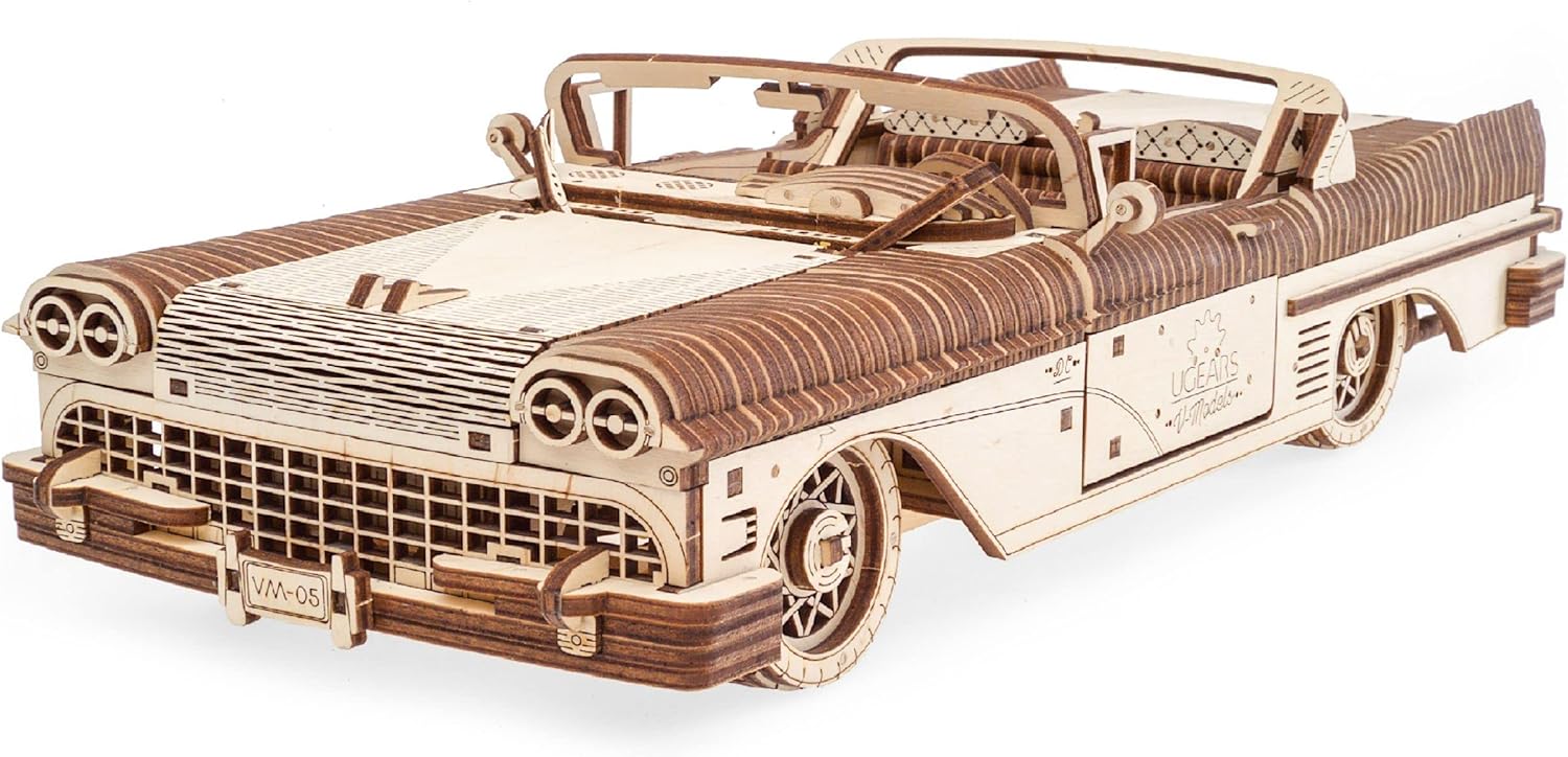 Ugears Dream Cabriolet - Puzzle 3D in Legno - immagine 1