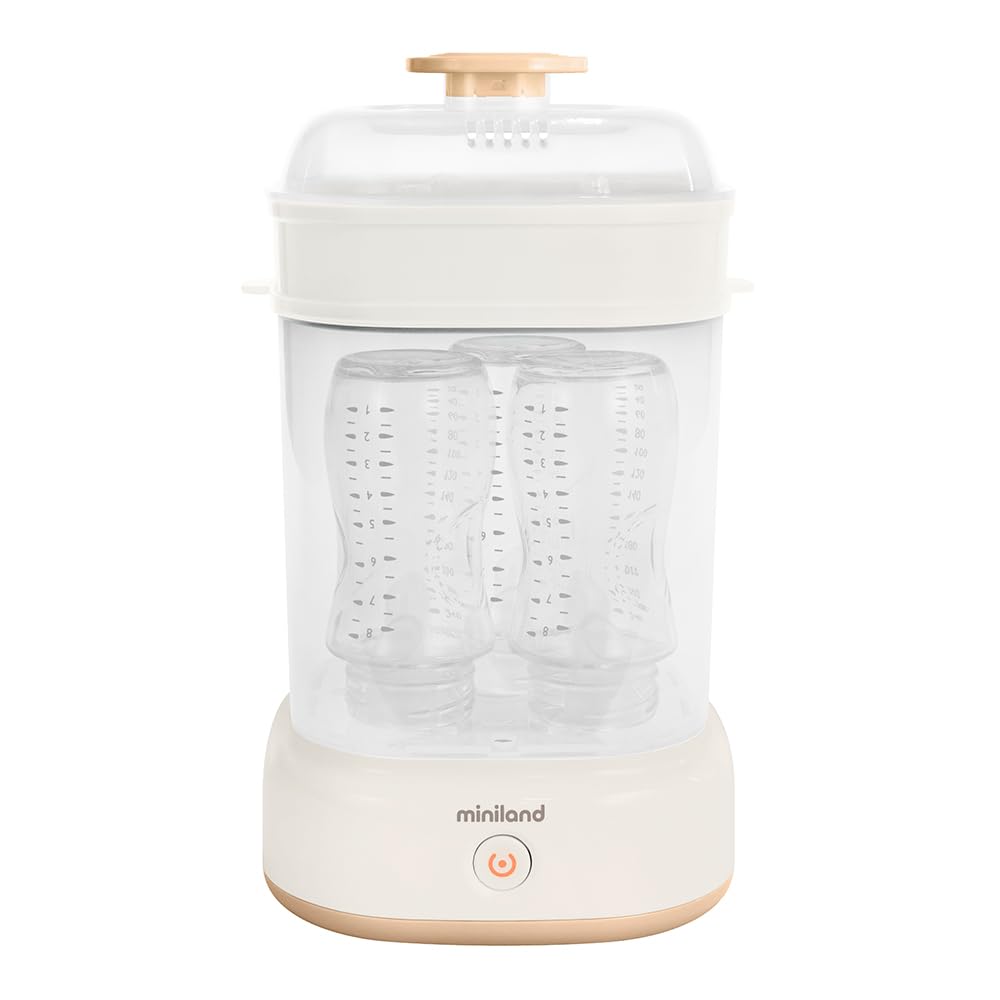 Miniland Mini Steamy Sterilizzatore a Vapore, Beige