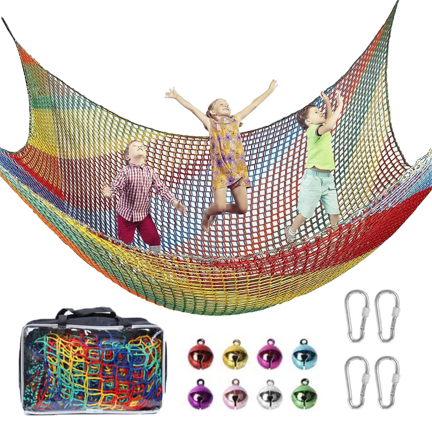 Rete da Arrampicata per Parco Giochi 1x3m Arcobaleno