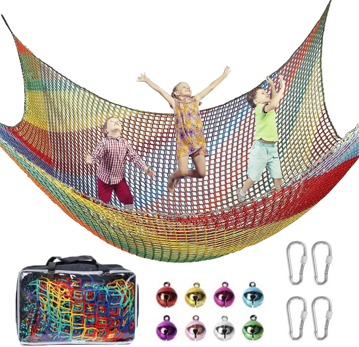 Rete da Arrampicata per Parco Giochi 1x3m Arcobaleno - immagine 1