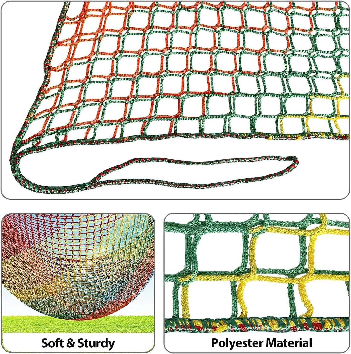 Rete da Arrampicata per Parco Giochi 1x3m Arcobaleno - immagine 3