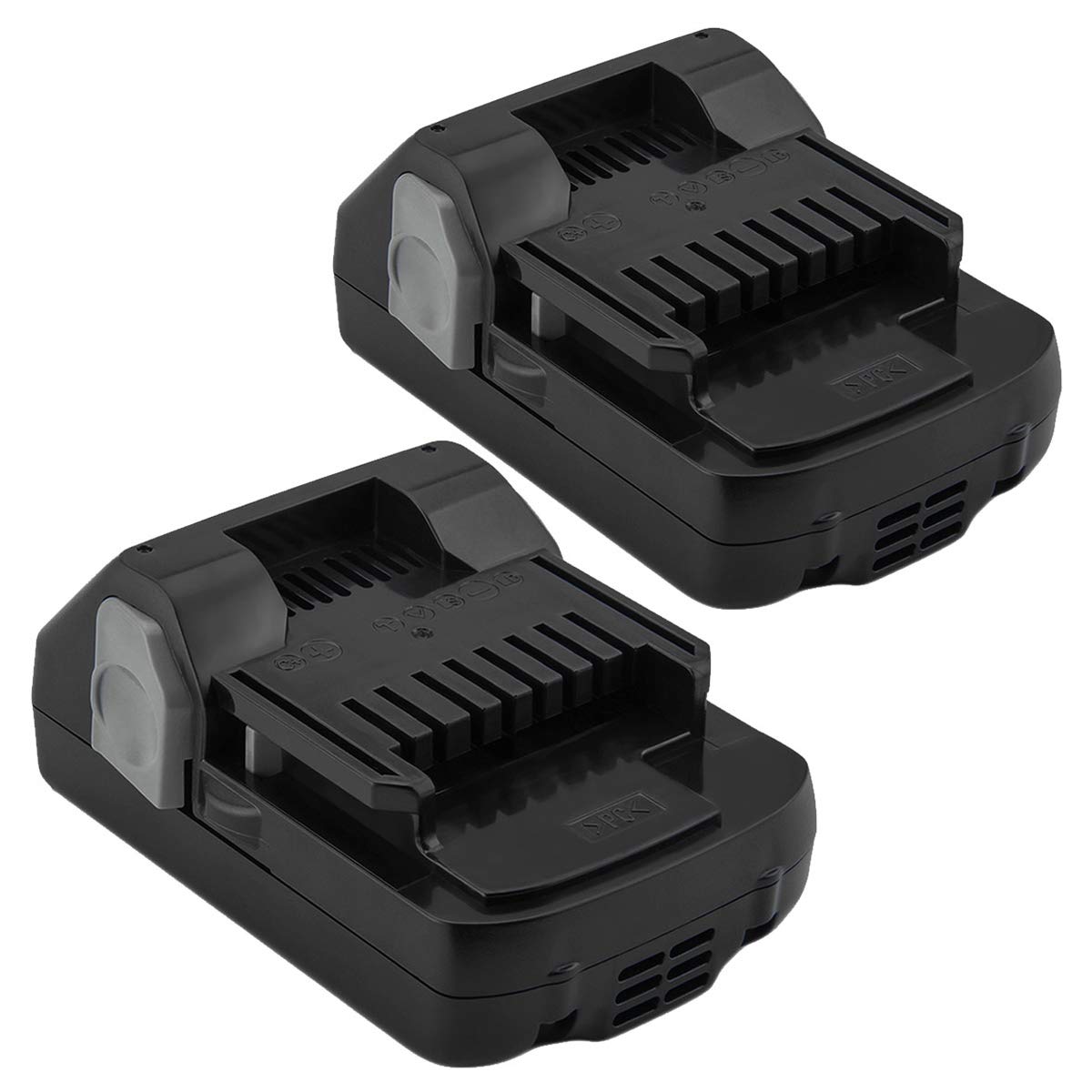 2X Shentec Batteria Li-ion 18V 3000mAh