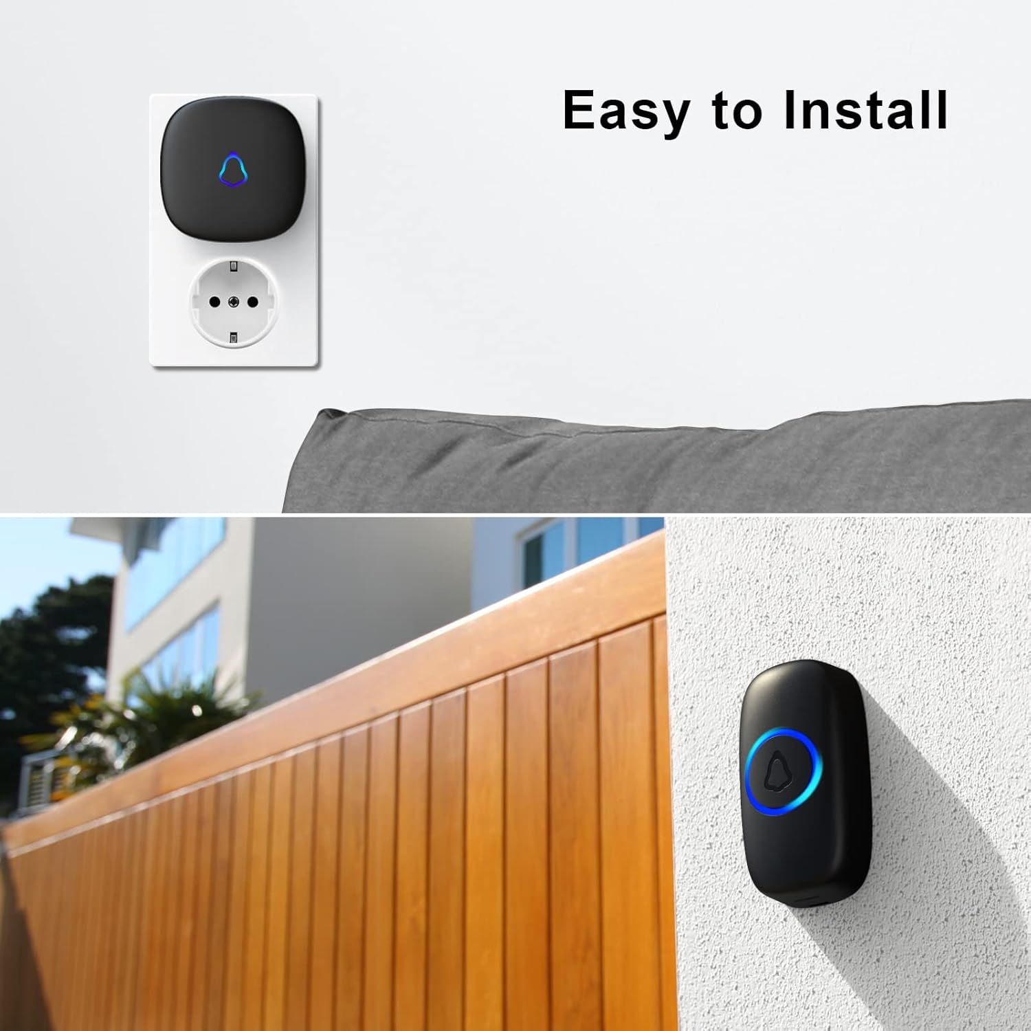 SECRUI Campanello Senza Fili 300m IP55 - immagine 4