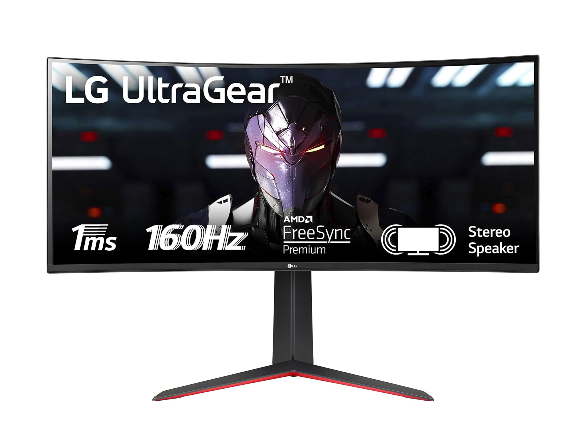 LG UltraGear 34GP63AP Monitor Gaming 34" 21:9 Curvo WQHD (3440x1440), 160Hz, 1ms, AMD FreeSync Premium, HDR 10, Speaker Stereo 14W, HDMI 2.0, DisplayPort 1.4, AUX, Flicker Safe, Nero