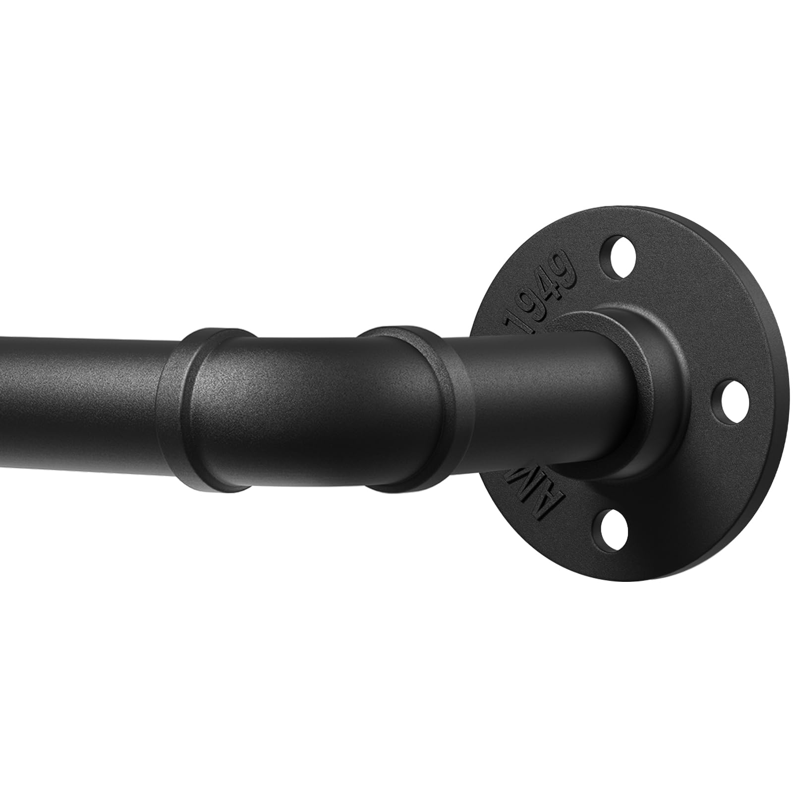 Defynee Bastone per Tende Nero Industriale 80-367 cm