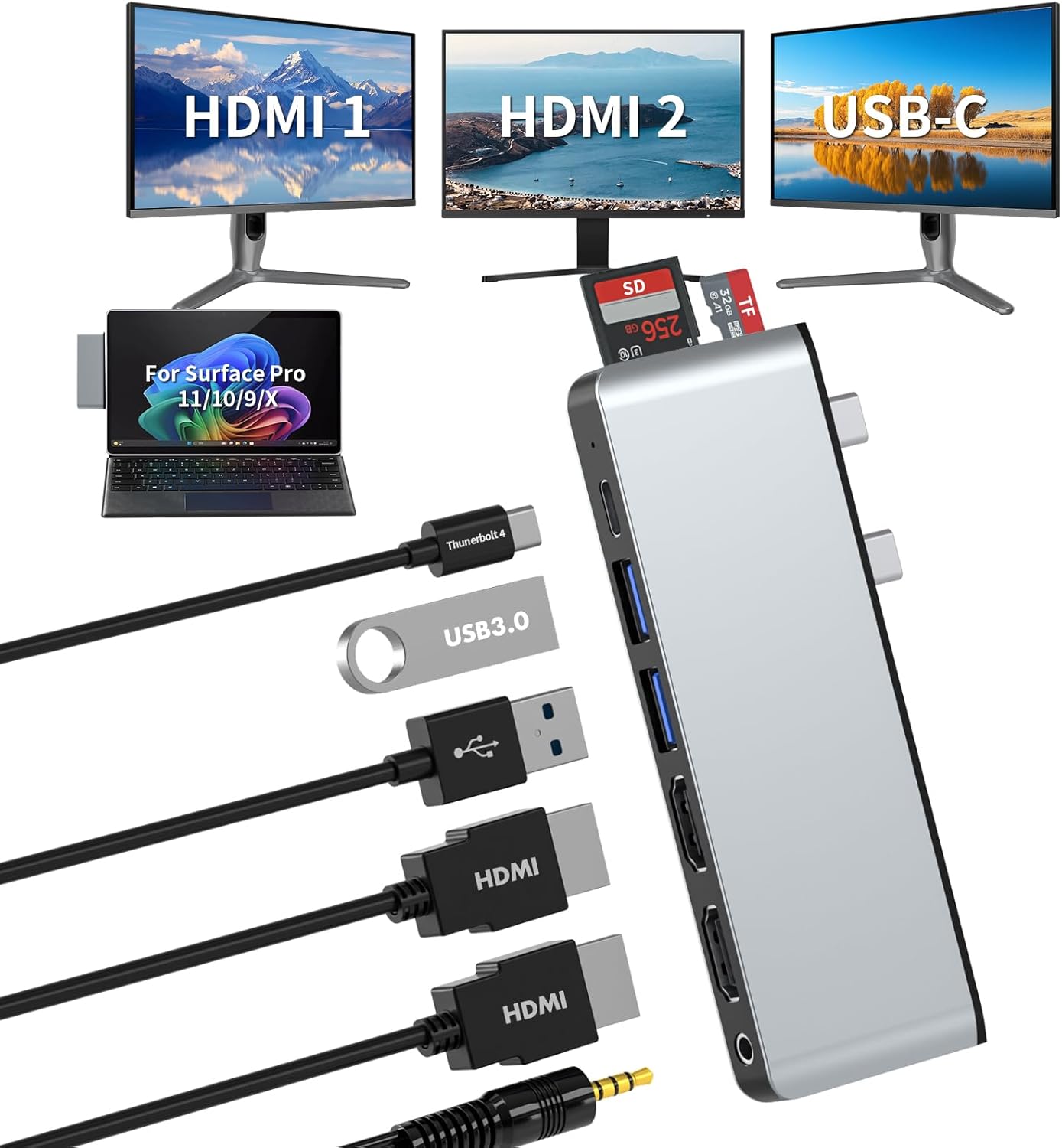 Hub Docking Station per Surface Pro 11/10/9 - immagine 1