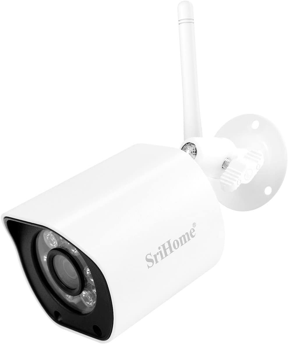 Srihome 5MP QHD Mini Telecamera IP WiFi, Outdoor/Indoor