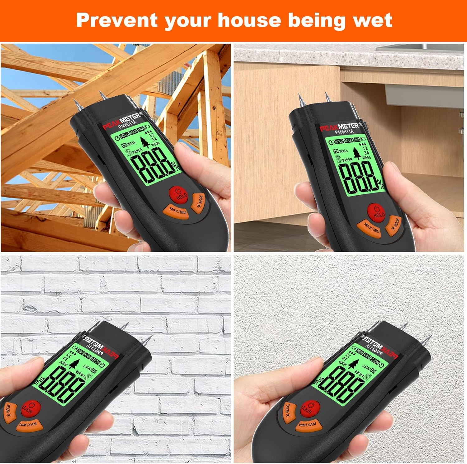 Misuratore di Umidità con Batteria e Display LCD - immagine 6