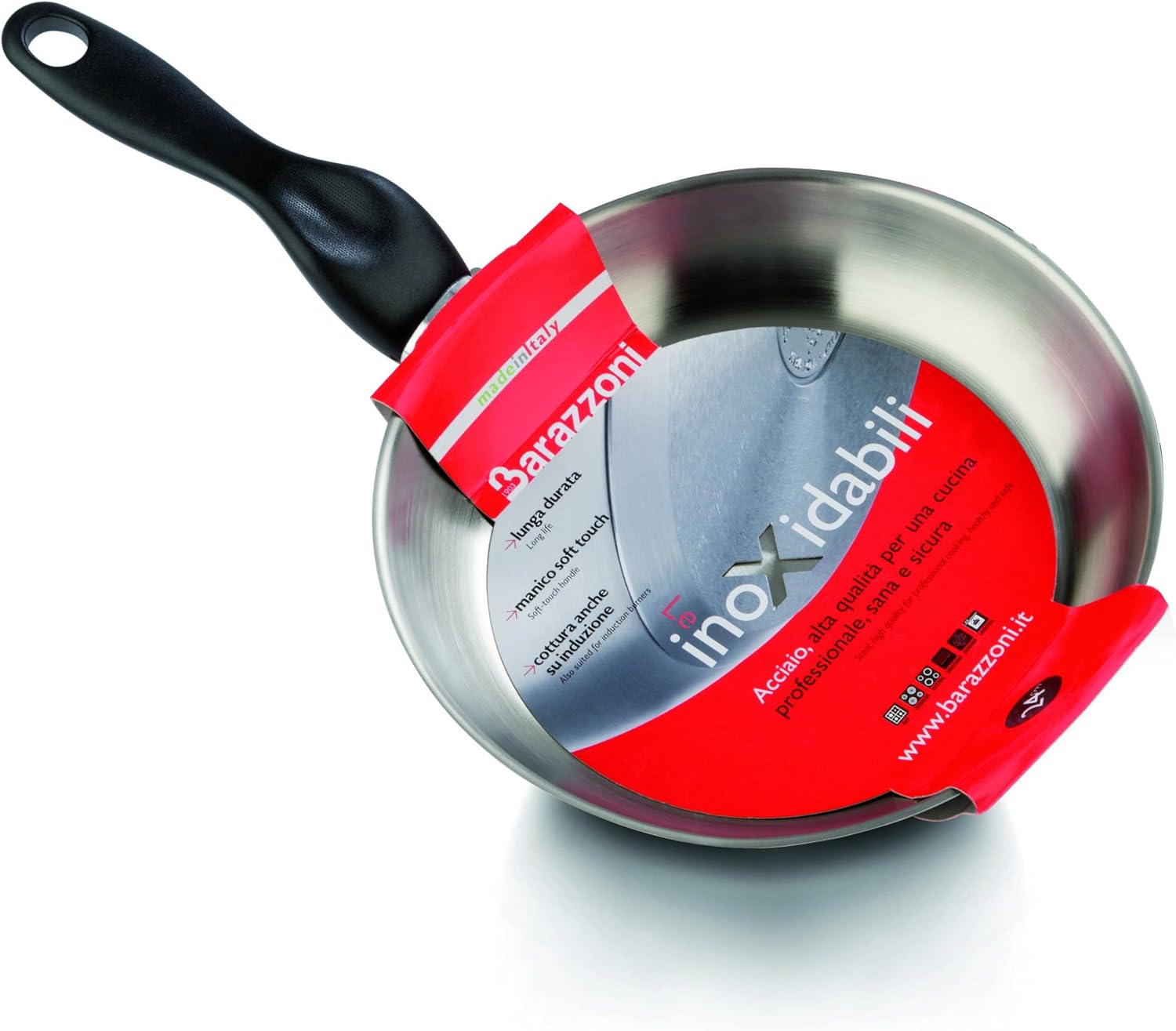 Barazzoni Le Inoxidabili Padella ø24cm Acciaio Inox 18/10 - immagine 3