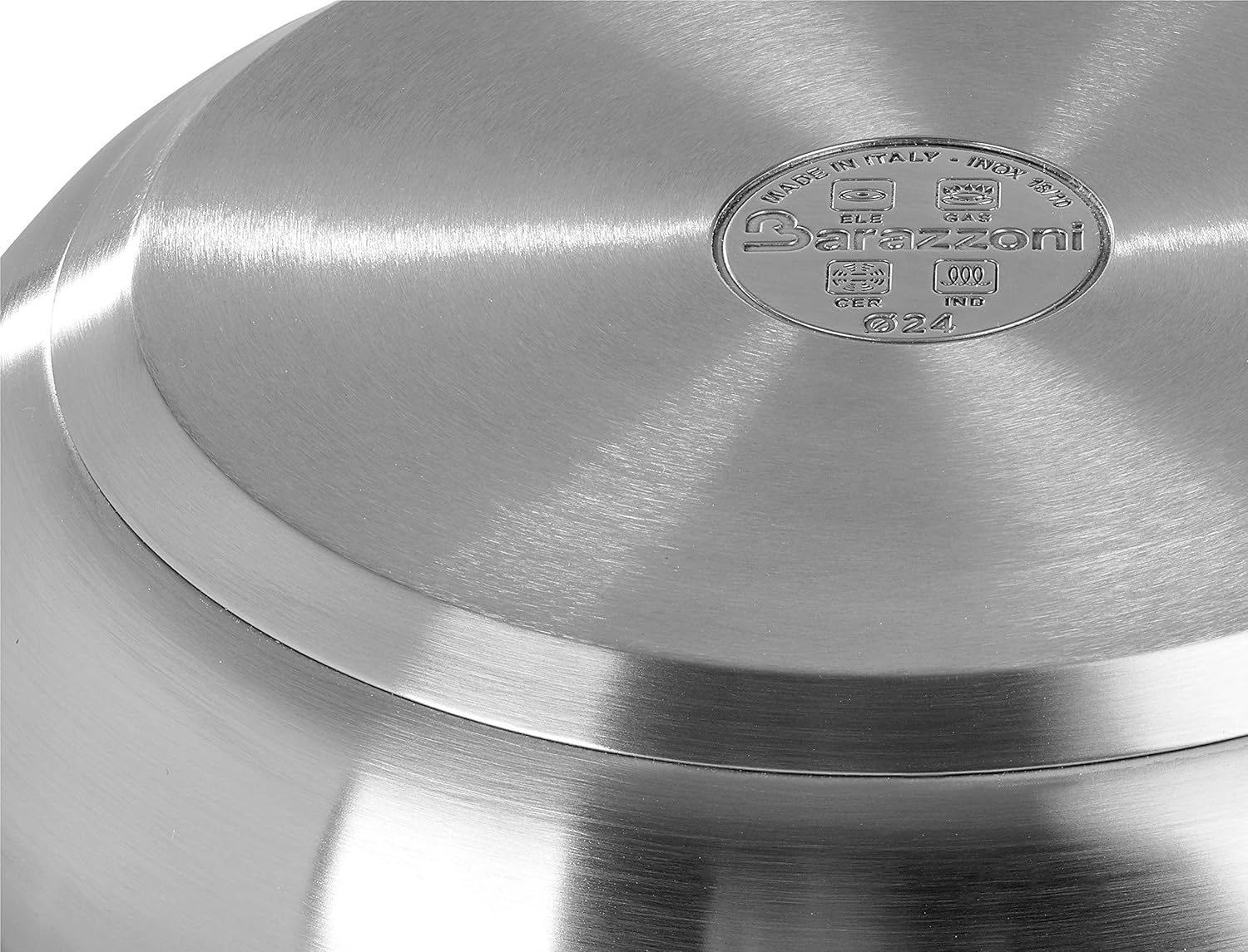 Barazzoni Le Inoxidabili Padella ø24cm Acciaio Inox 18/10 - immagine 7