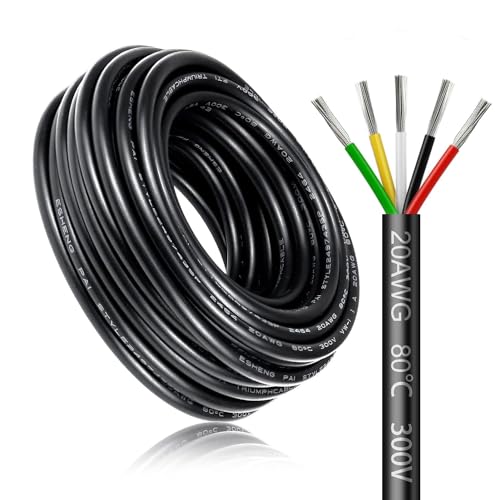 Cavo Elettrico 20 Metri 20AWG 5x0,5mm²