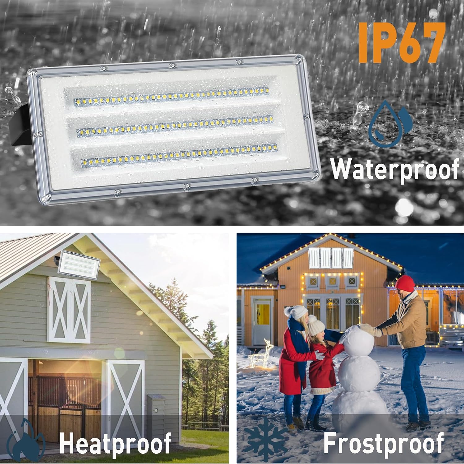 Annifunly Faretto LED Esterno 400W 40000LM 2 Pezzi - immagine 4