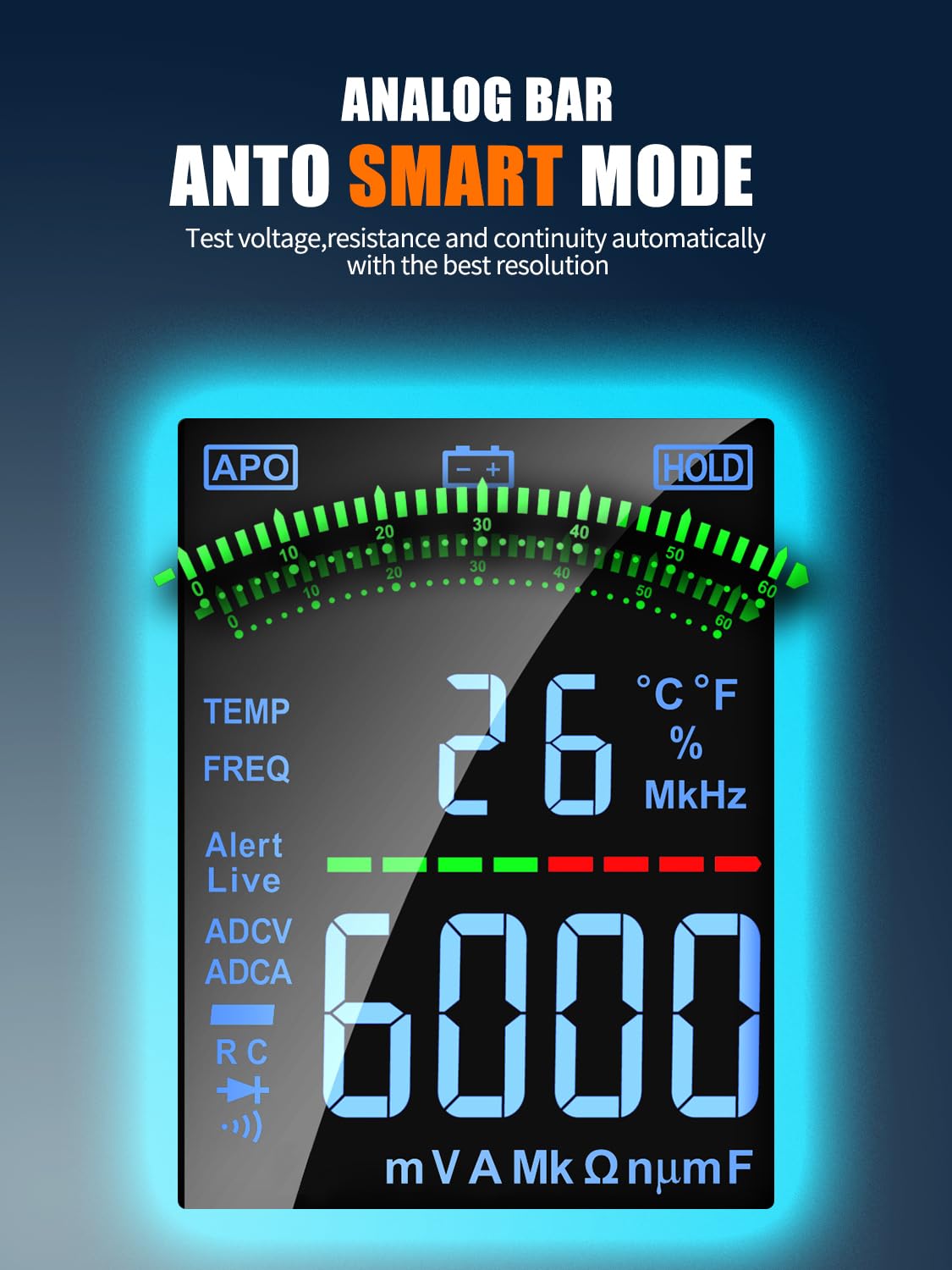 AS-118D Smart Multimetro Digitale TRMS - immagine 4