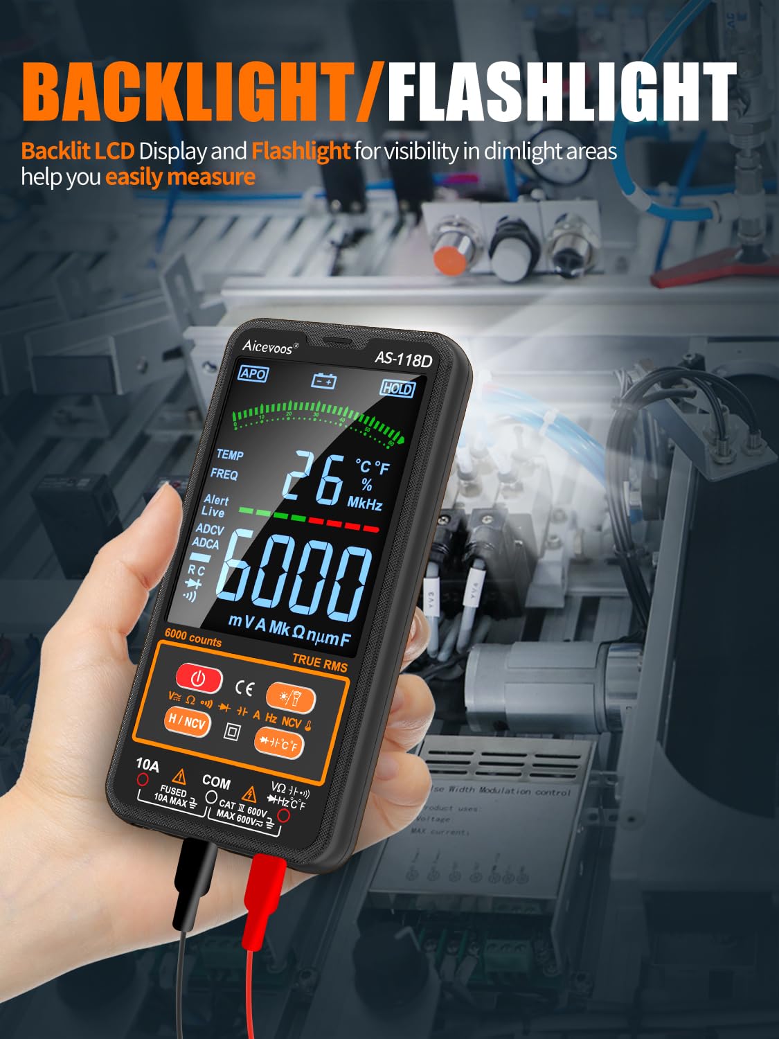 AS-118D Smart Multimetro Digitale TRMS - immagine 6