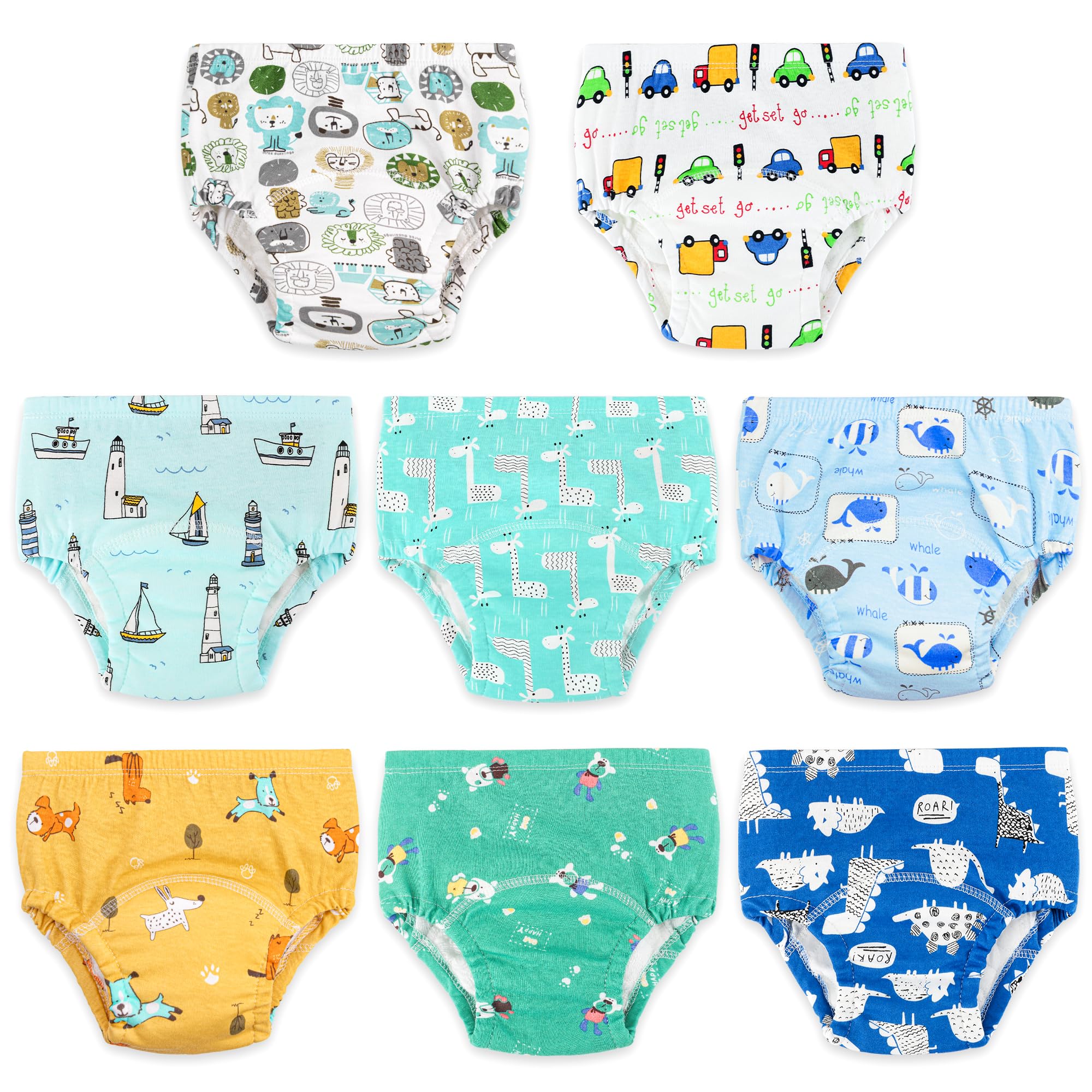 Unifamily 8 Mutandine Apprendimento per Bambino, Blu