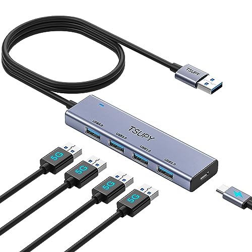 TSUPY Hub USB 3.0 Sdoppiatore Dati con Cavo 1,2m - immagine 1