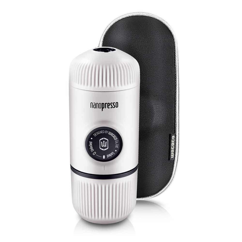 Wacaco Nanopresso - Macchina Caffè Portatile, Freddo Bianco