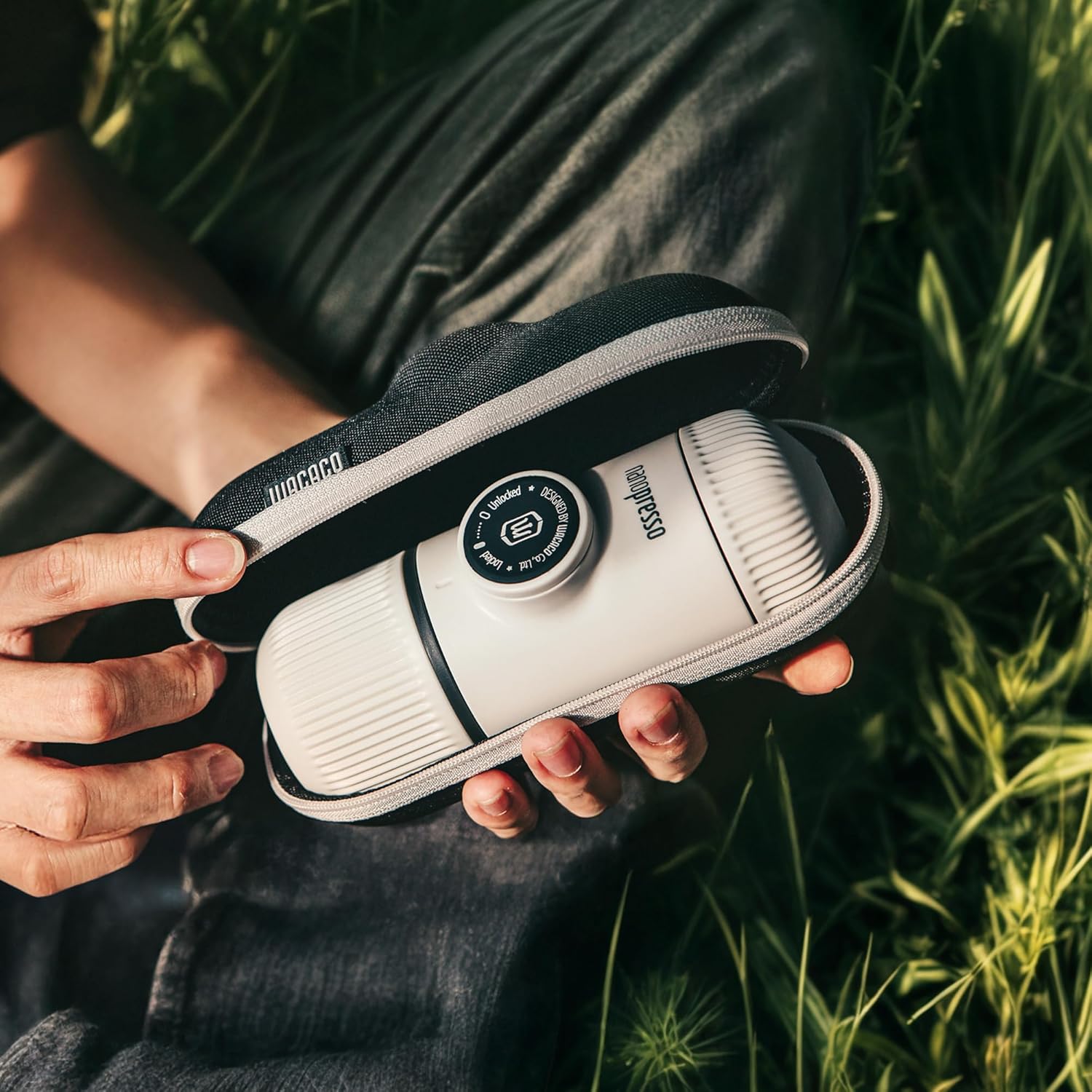 Wacaco Nanopresso - Macchina Caffè Portatile, Freddo Bianco - immagine 7