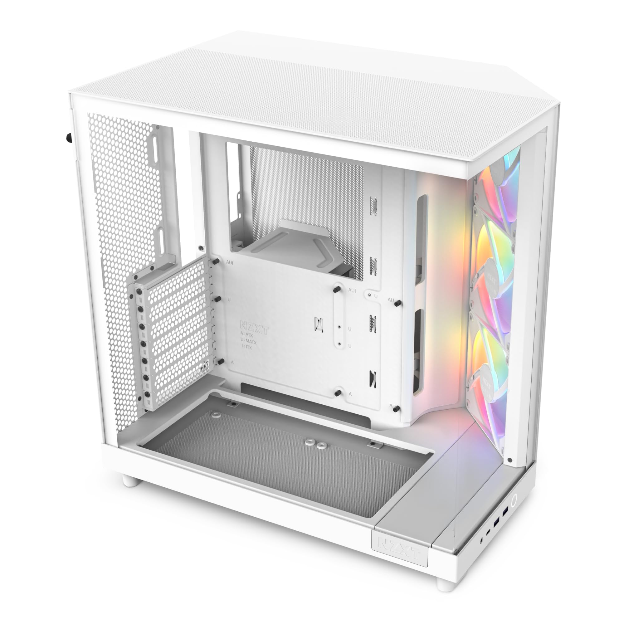 Nzxt H6 Flow RGB - Case Mid-Tower Compatto, Bianco
