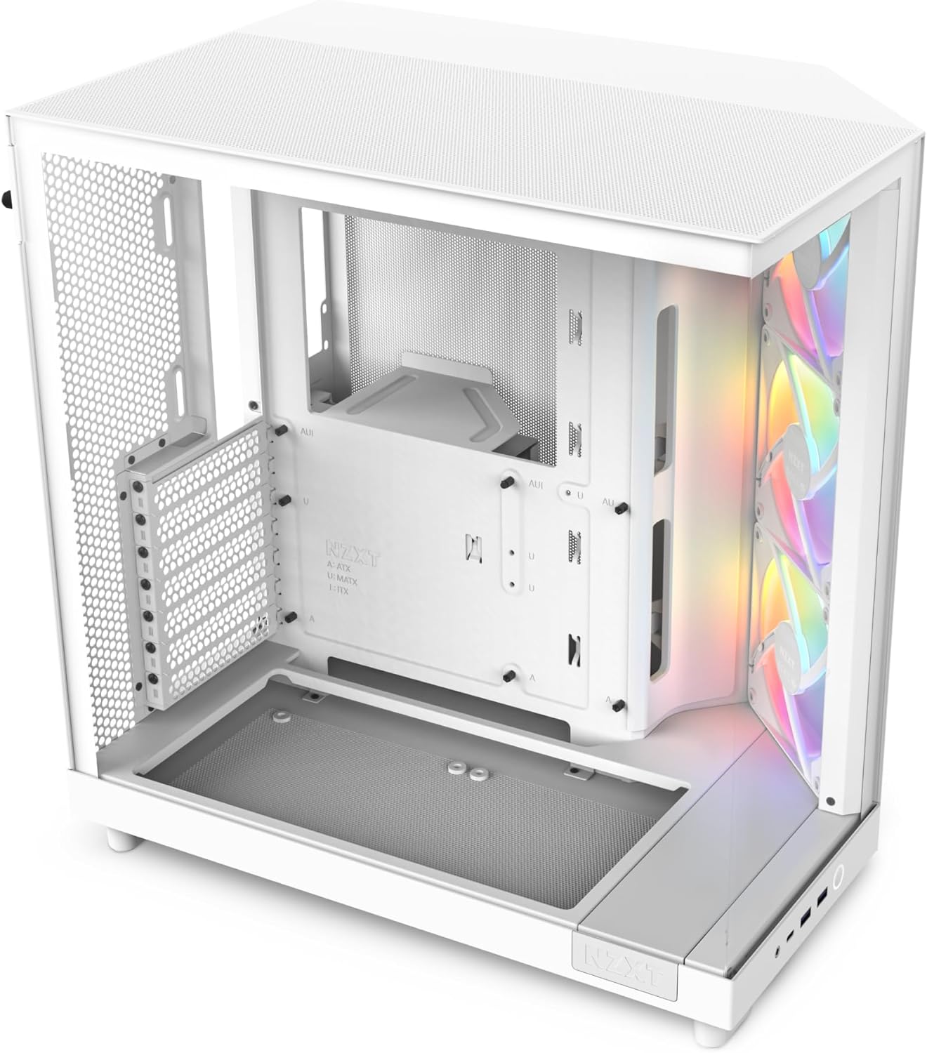 Nzxt H6 Flow RGB - Case Mid-Tower Compatto, Bianco - immagine 1