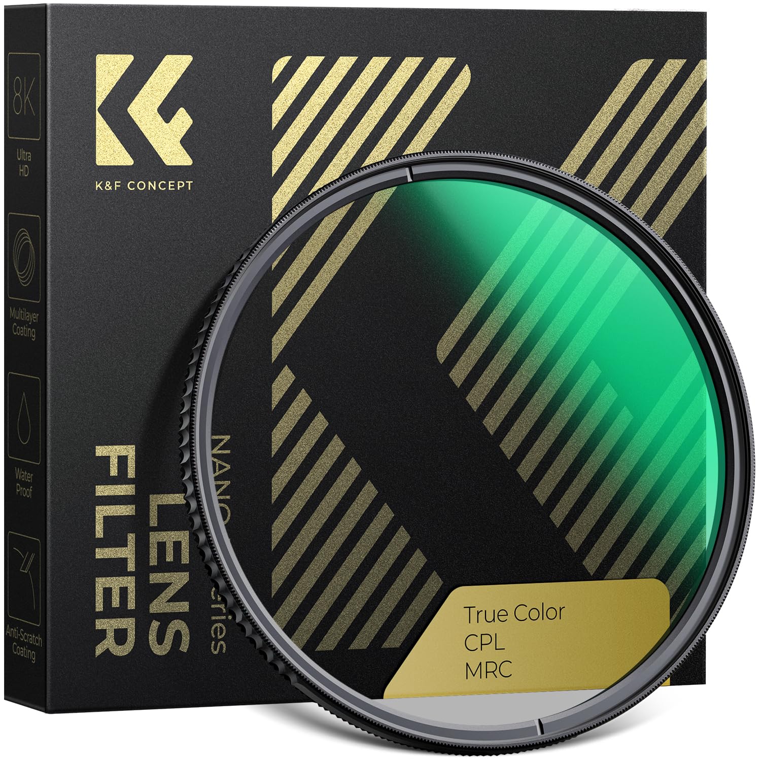 K&f Concept Nano-Xcel 58mm Filtro Polarizzatore True Color