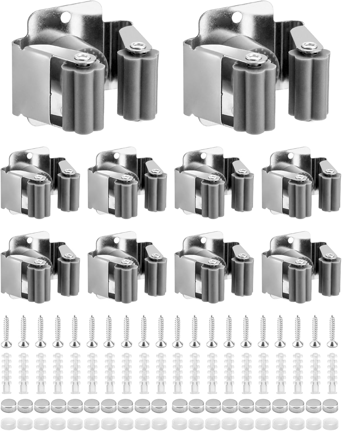 QWORK® 10 Pezzi Portascope da Muro Appendibile - immagine 1