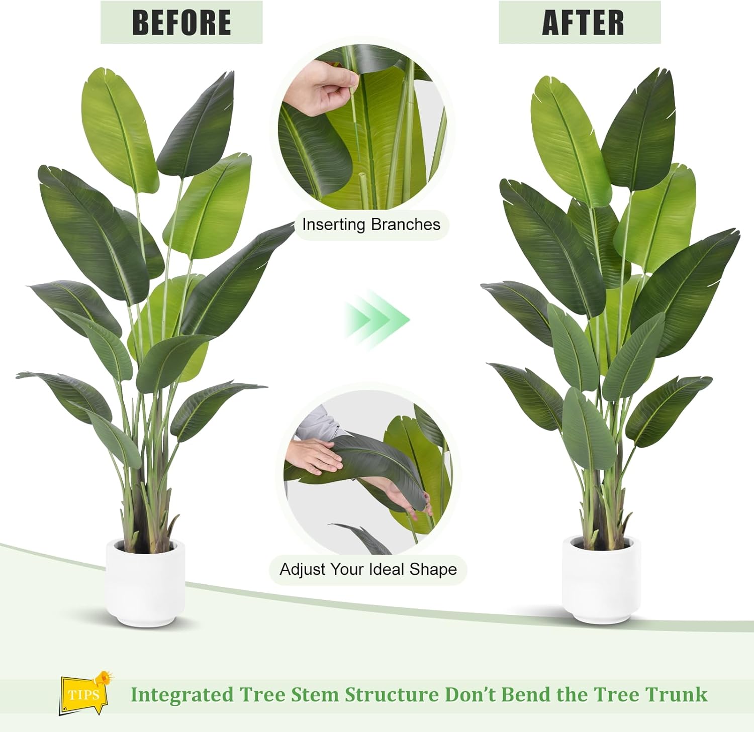 Pianta Artificiale Uccello del Paradiso 180cm - immagine 7