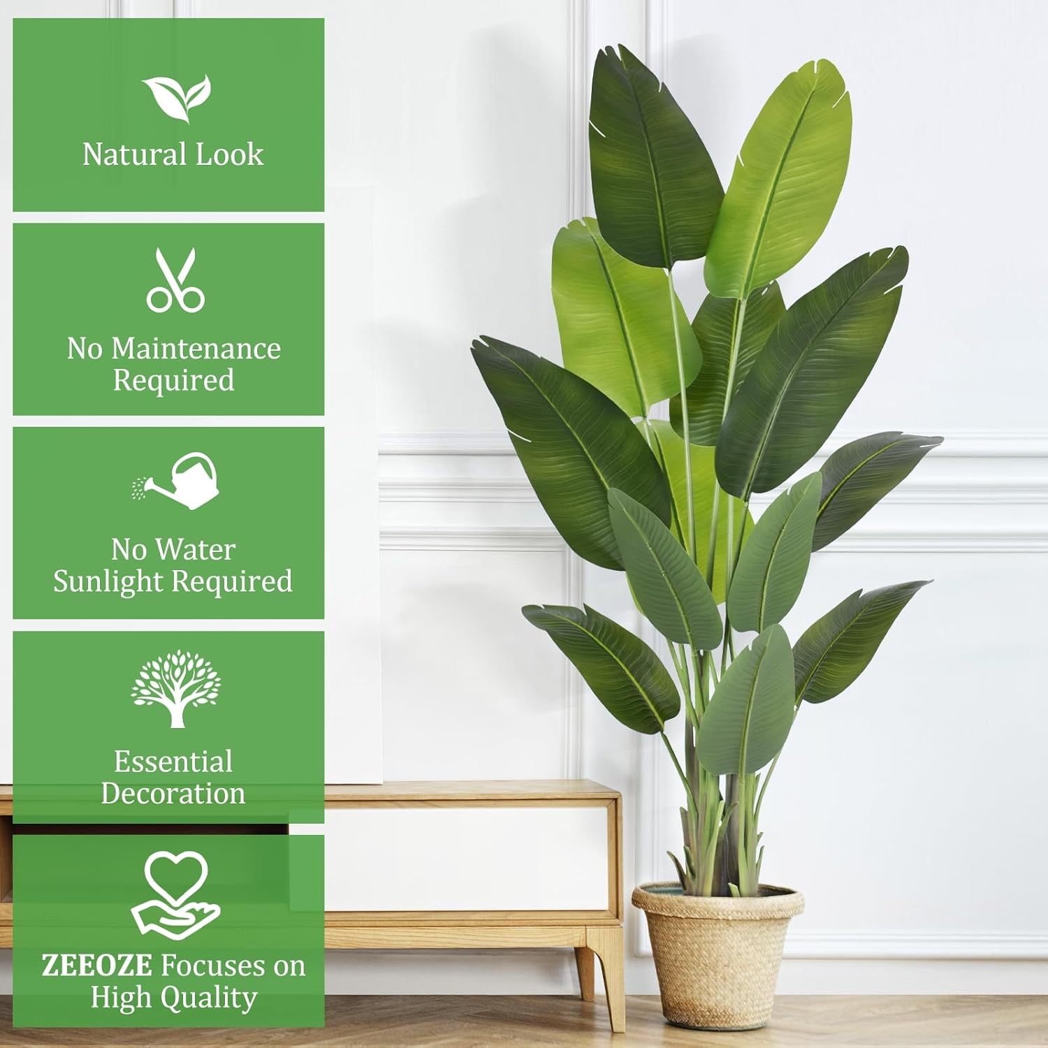 Pianta Artificiale Uccello del Paradiso 180cm - immagine 8