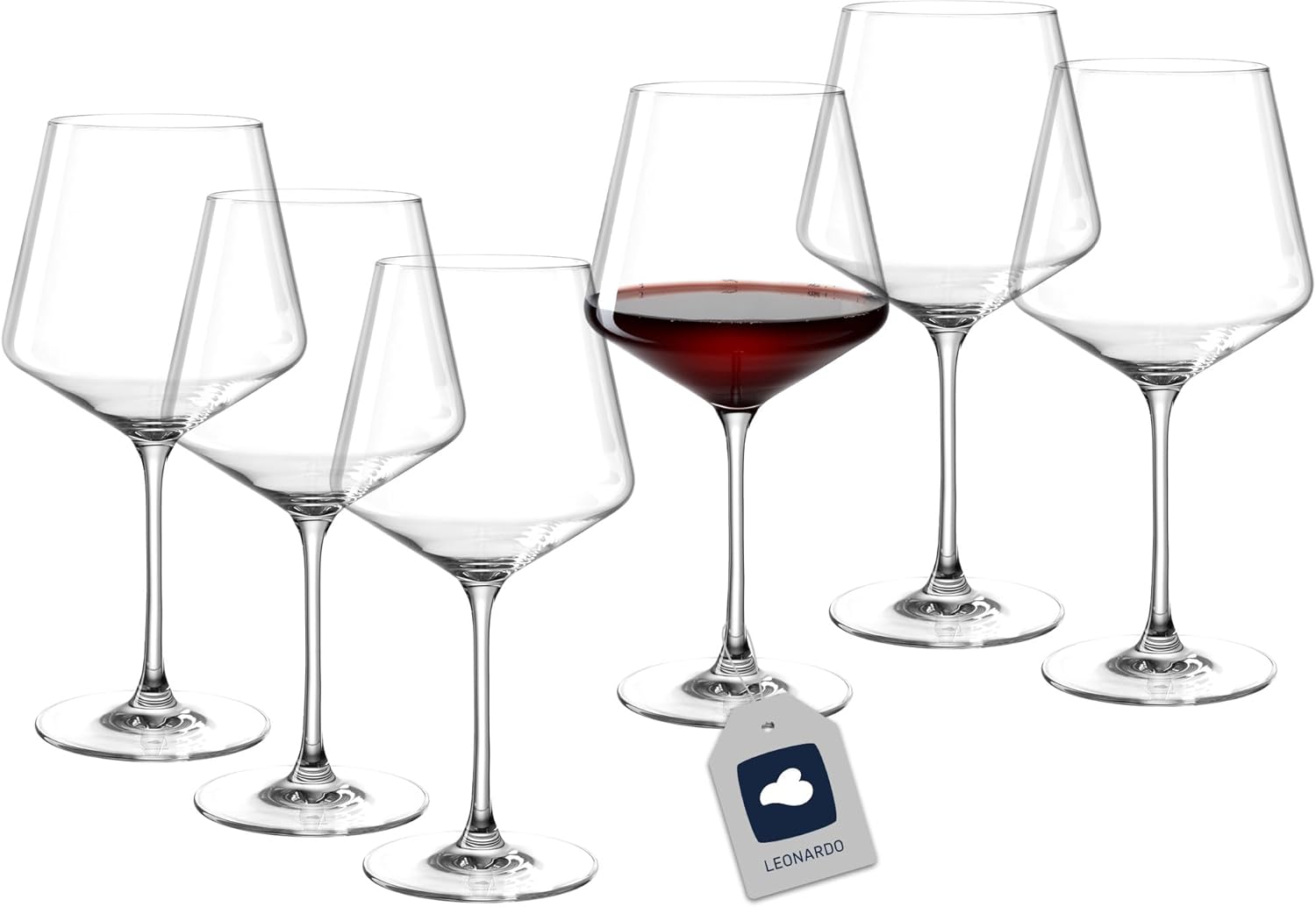 LEONARDO HOME Bicchiere da Vino, Altri, 6 unità (Confezione da 1)