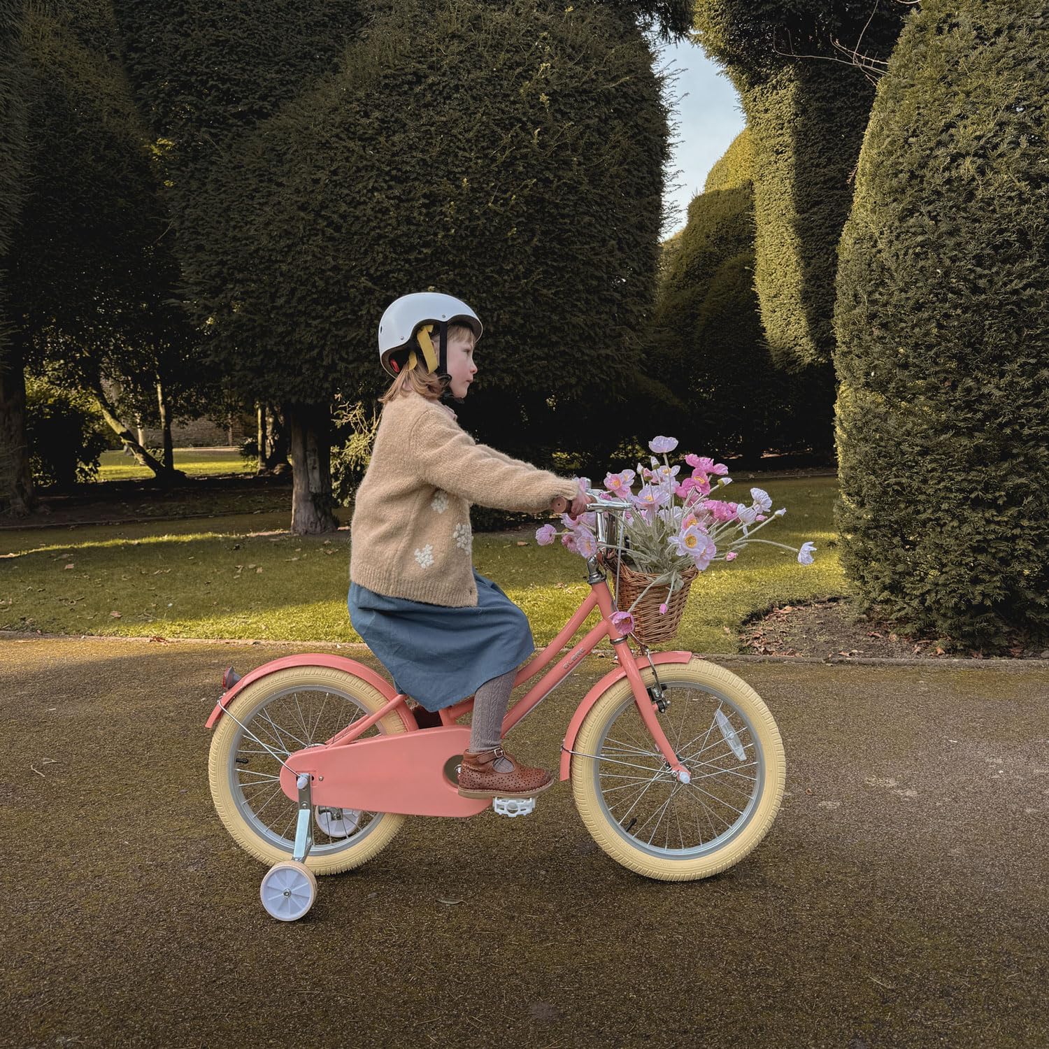 Glerc Bicicletta da Ragazza con Cestino e Stabilizzatori - immagine 5