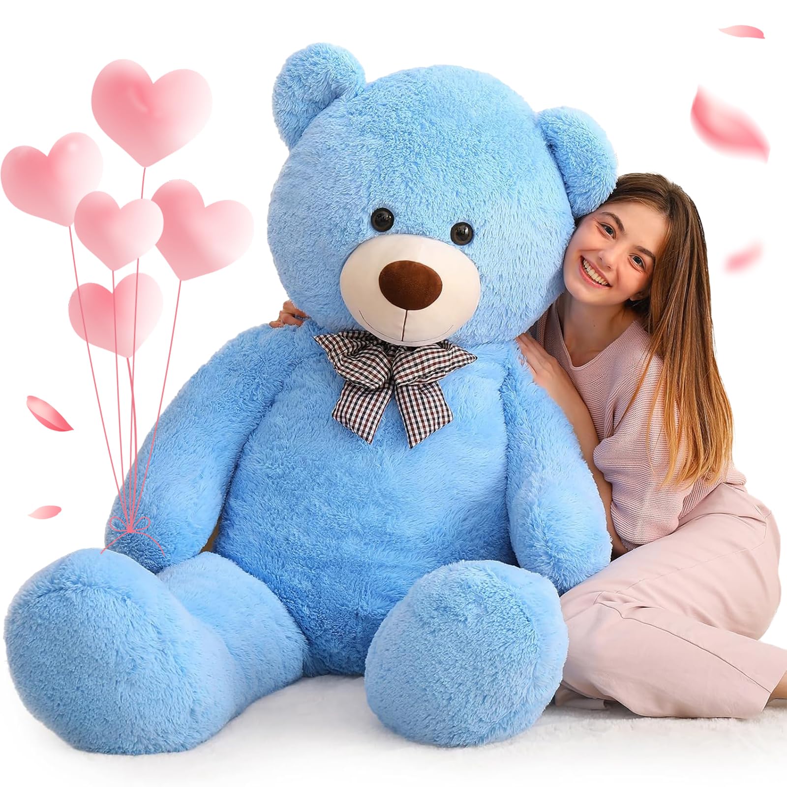 MorisMos Orso Peluche Gigante Azzurro 120cm