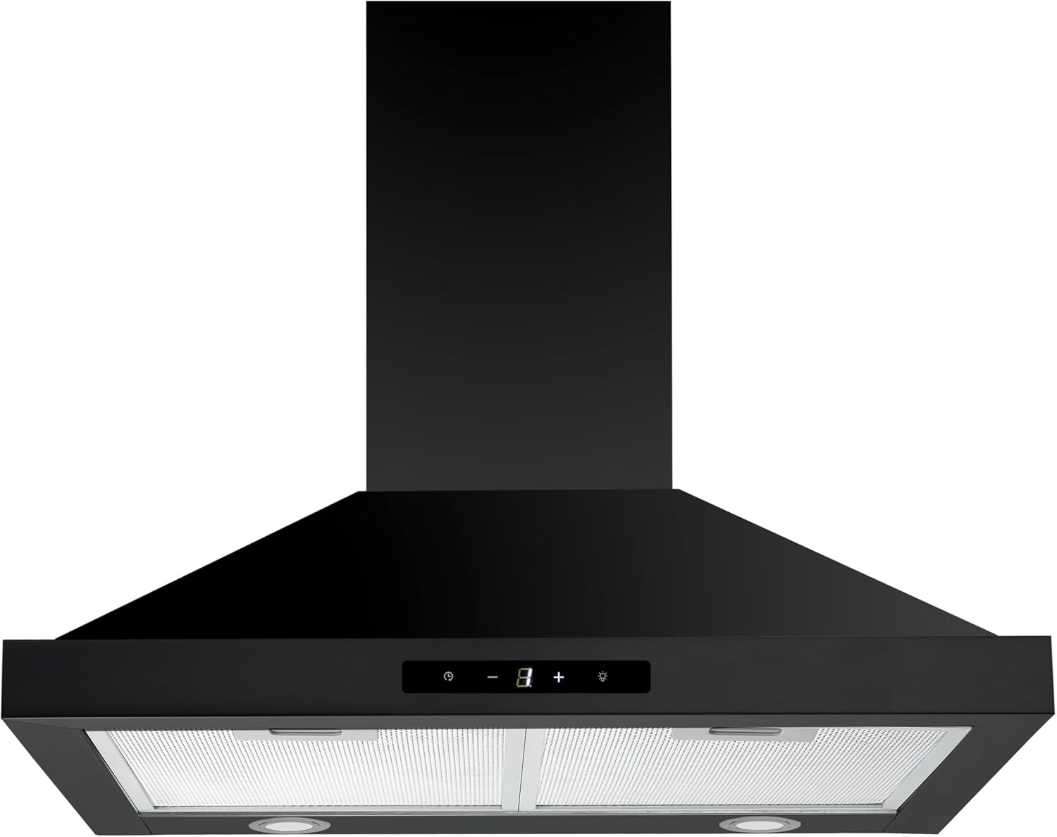 Firegas Cappa Aspirante 60 cm Nera, Acciaio Inox - immagine 1