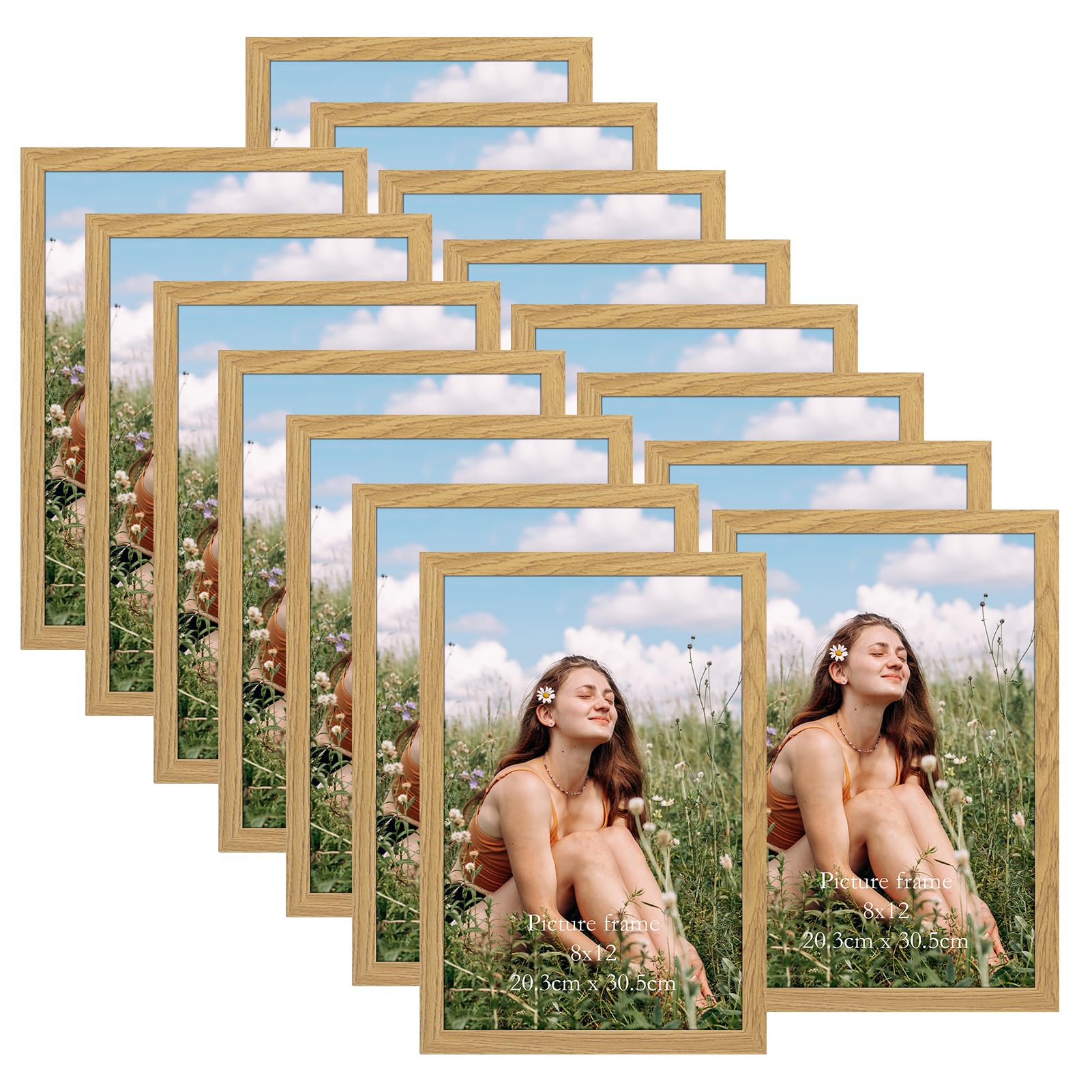 Cornice Portafoto 20x30 in Legno Naturale MDF