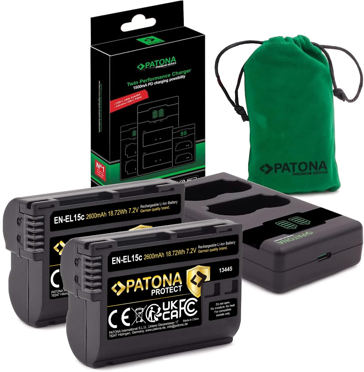 Patona PROTECT EN-EL15c Batterie (2x 2600mAh) V1