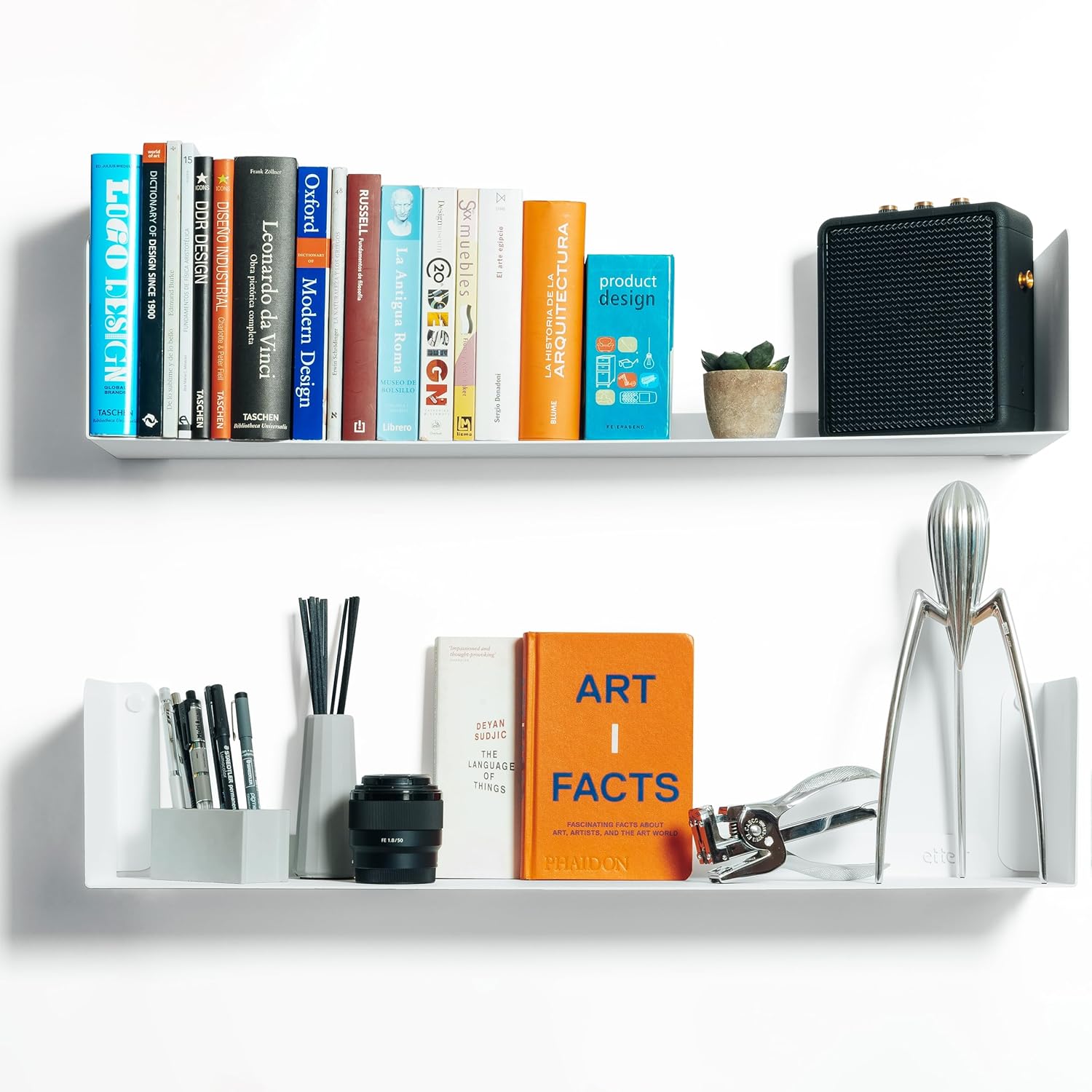 Etterr | Mensola da Muro 70x15 cm (2 Pezzi), Bianca - immagine 3