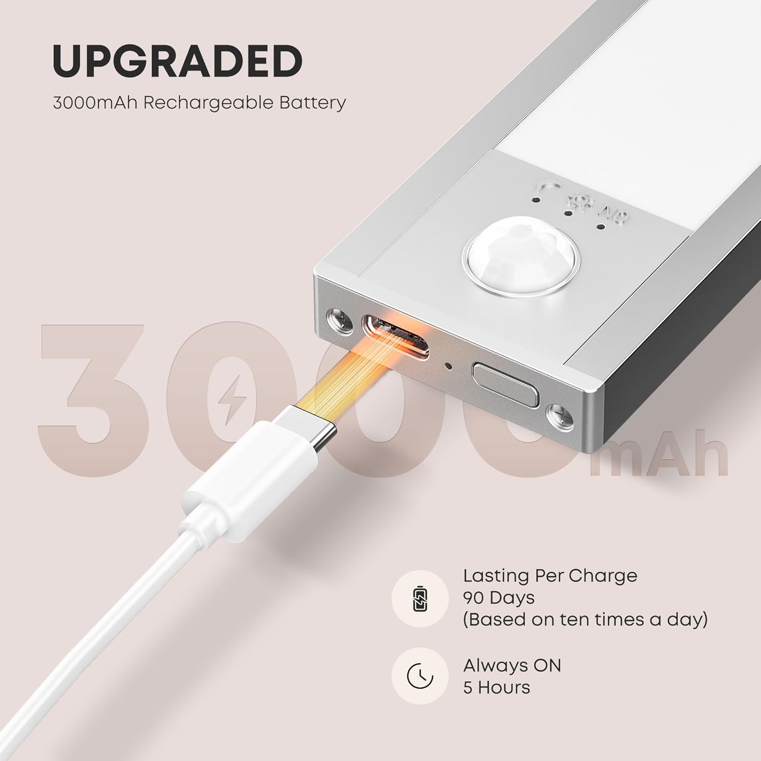 Lroltef Luce LED Sottopensile Cucina 50CM (2 Pezzi), Argento - immagine 4