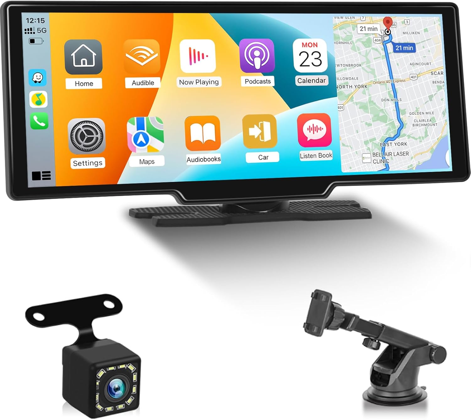 NHOPEEW Carplay Android Auto Wireless 10,26" Touchscreen - immagine 1