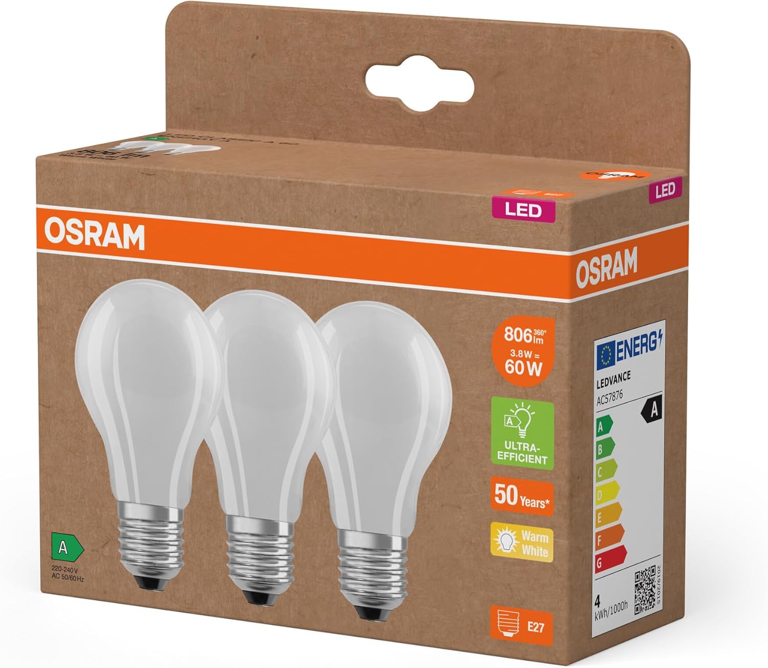 Osram Lampade LED E27 - Confezione 30 Pezzi - immagine 4